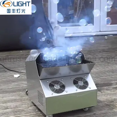 1500W Big Bubble Smoke Machine Double Wheels Fog Bubble Machine