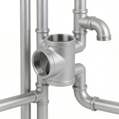 Premium Quality Stainless Steel Tee Fitting for Strong Connections