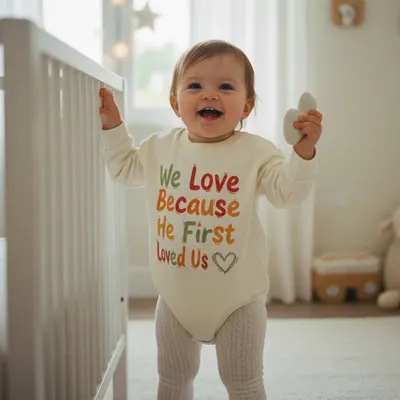 Bubble Colorful Letter Print Long Sleeve Round Neck Spring Baby Girls Boy Romper