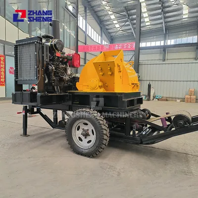 Big Capacity Double Inlet Twigs Wood Scraps Wood Crushing Machine Price