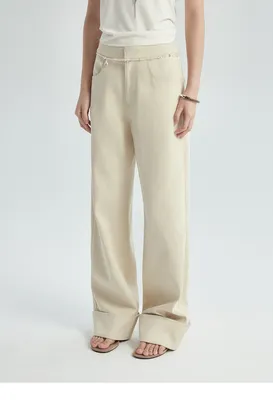 Korean Version Casual Pants for Women's Autumn and Winter Design 2024 New Straight Leg Pants for Women