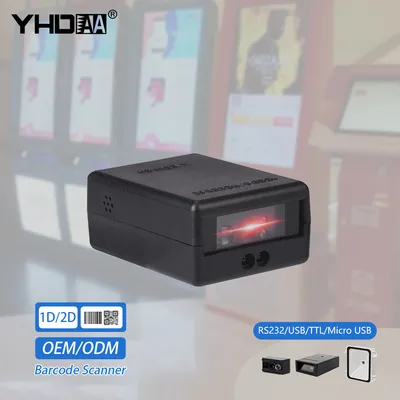 OEM 2D CMOS Embedded Barcode Reader Auto Sense Fixed Mount Qr Code Scanner Module for Vending Machine Kiosk