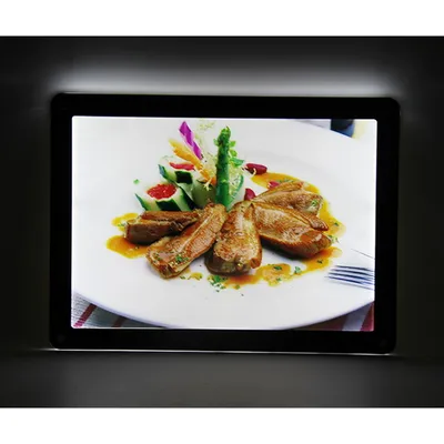 Magnetic Wall Mounted Advertising Acrylic Crystal LED Light Box LED Menu Sign