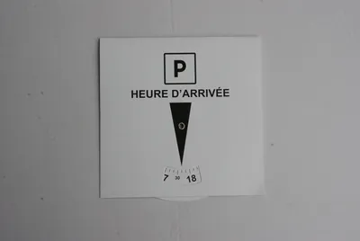 French Paperboard Parking Disc