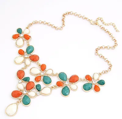 Fashion Beautiful Resin Necklace Jewelry (XL7101)