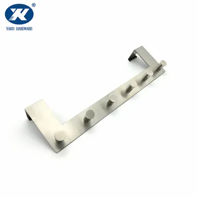 Heavy-Duty Door Hanger Hook with 6 Dual Hooks Sturdy Over The Door Hanger Hook for Hanging Coat Towel Bag Robe Hat