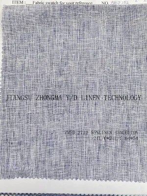 21L/C*21L/C, 64*54 Cotton Linen Fabric Chambury Pattern Linen Textile