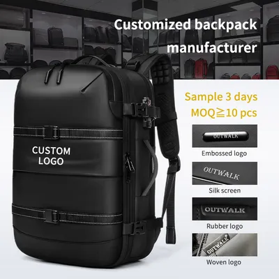 Hot Sell Expandable Anti-Theft Dry Wet Separation Laptop Travel One-Click Compression Backpack