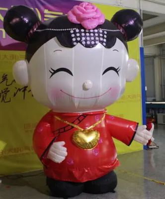 2.5m Inflatable Little Beautiful Girl for Outdoors Advertising
