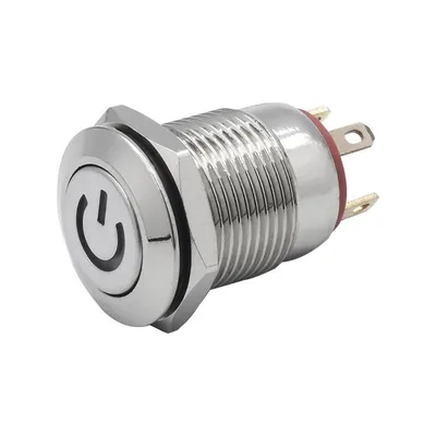 P67 Eletcirc Controstainless Stee12mm Metal Push Button Switch