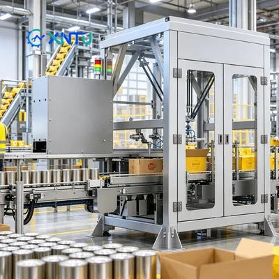 High Speed Delta Robot Case Packer with Pick and Place for Jars