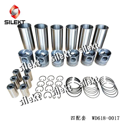 Cylinder Liner Kit Wd618 Piston 612600030017 Auto Engine Diesel Sleeve Parts