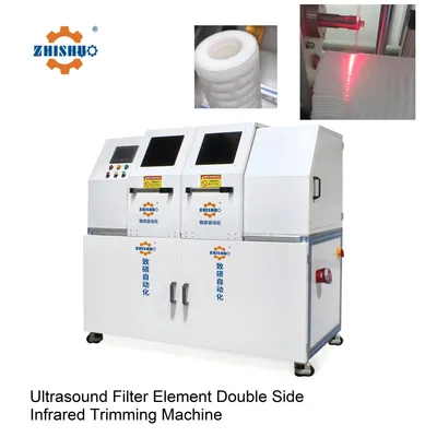Ultrasound Filter Element Double Side Infrared Trimming Machine