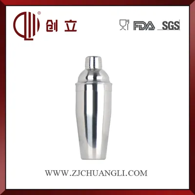 3 Pieces 750ml Metal Cocktail Shaker