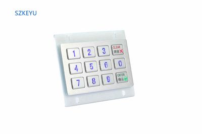 Stainless Steel Metal Digital LED Backlight Keyboard (KY2120-LED)
