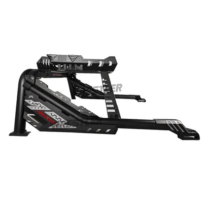 Amando Style Light Texture Black Roll Bar with Rack for 4X4 Pickup Accessories Ranger Raptor Hilux Revo Np300 Triton Dmax