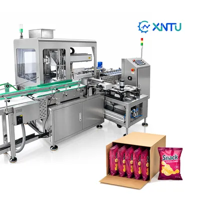 Precision Side Load Case Packing Machine Stainless Steel for Plastic Bottles