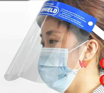 Clear Plexiglass Face Sneeze Guard