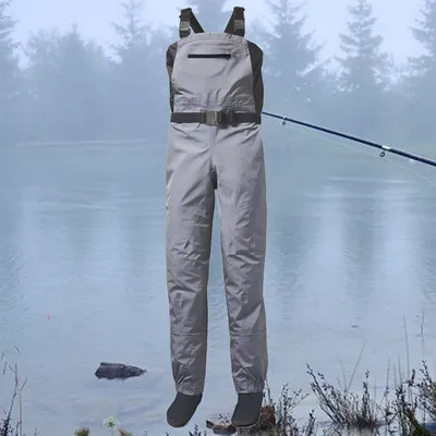 Breathable Anglers Wader Waterproof Stockingfoot Chest Waders Zippered Pockets Lightweight Fly Fishing Gear Women Waders
