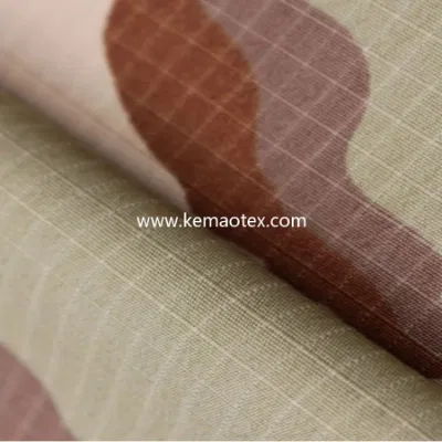 Factory Direct 65% Polyester 35% Cotton Blend Camouflage Plaid Printed Outdoor Clothing Fabrics
