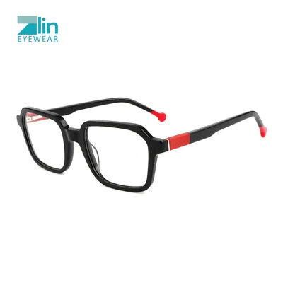 Fashion Latest Low MOQ Custom Logo Men Women Acetate Optical Eyeglasses Frames