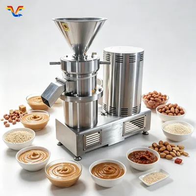 Small Colloid Mill Grinder Multifunctional Machinery for Soy Milk Sesame Paste Small Batch Production