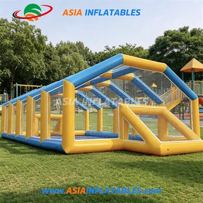 Portable Inflatable Football Pitch Inflatable Soap Football Field Tent