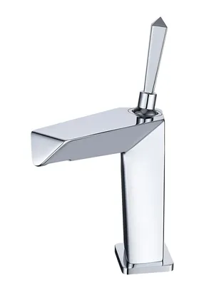 High Quality Brass Single Hole Bathroom Faucet Basin Faucets Hot and Cold Water Mixer F01A12cp