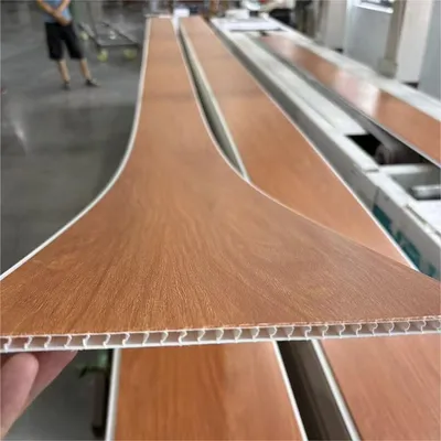 PVC Plastic Ceiling PVC Sheet Plank Glossy Matte Waterproof Laminated Wood Grain Ceiling Panel PVC Panelling for Living Room Bedroom Basement