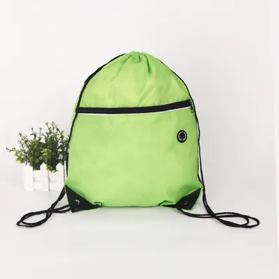 Cheap Custom Printing Polyester Nylon Drawstring Backpack Bag Promotional Bags