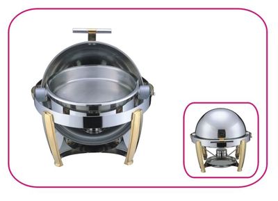 Round Chafing Dish with Brass Leg (H121004)