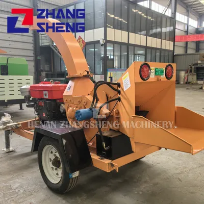 6 Inch Heavy Duty Diesel Engine Tree Branch Wood Chipper