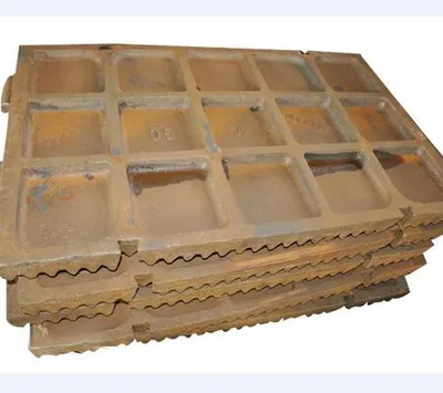 Sanbao Brand High Chrome Iron Fixed/Movable Jaw Plate