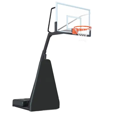 Tempered Glass Board Basketball Hoop Manual Folding 2.0 to 3.05 Meter