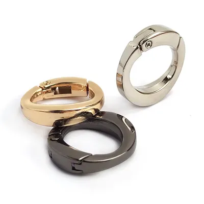 Wholesale Handbag Accessories Open Oval Spring Coil Connecting Buckle Bag Strap O Buckles