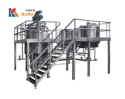 Cream Ointment Emulsion Making Machine Emulsifying Mixer Fixed Lotion Cosmetic Cream Mixer Machine Tank