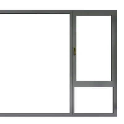 Heavy-Duty Aluminum Casement Window for Commercial Storefront