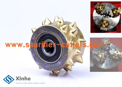 Concrete Scabbler 32PT Rotatary Tct Cutters, Construction Scabbler Accessories, Handheld Floor Scabbler Heads