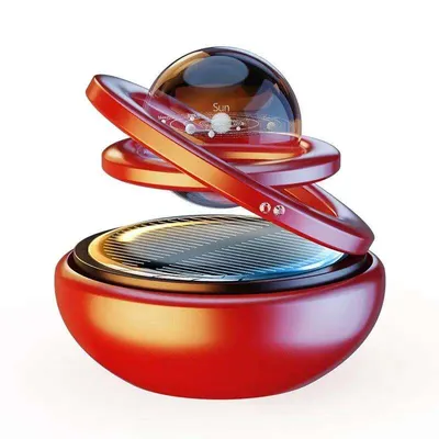 Popular Car Interior Accessory Gel Optional Fragrance Rotating Perfume Solar Power Car Air Freshener