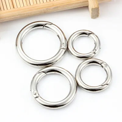Multi-Specification Alloy Spring Ring Buckle Keychain Ring Key Clasps