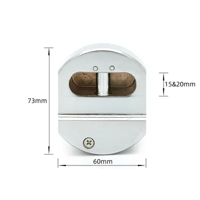 Stainless Steel Puck Lock Heavy Duty Buckle Round Steel Lock for Trucks Vans