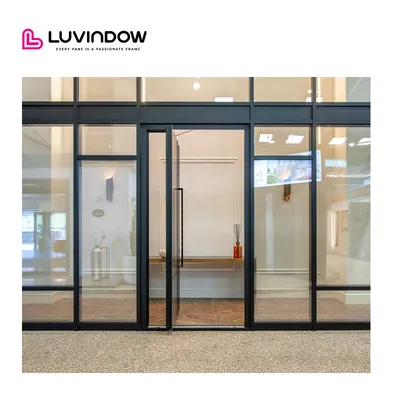 Heat Insulation Anti-Theft Arc Doors with Showroom Glass Door 110s