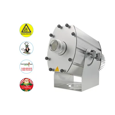 80W High Power 4 Gobo Projector Outdoor Building Lights