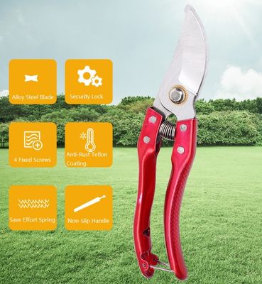 2024 Hot Sale Save Effort Non-Slip Handle Bonsai Flowers Cutting Scissors Fruit Graft Garden Shear Tree Branch Sharp Scissors