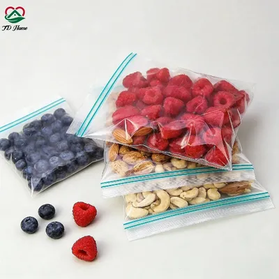 Custom Printed Quart Gallon Freezer Zip Sealed Reusable Ziplock Packing Bag