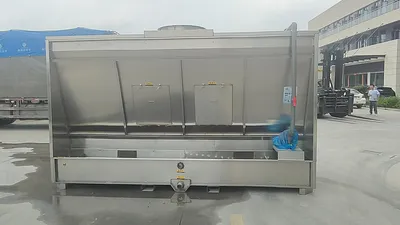 High Pressure Water Curtain Cabinet, 1.3m Standard Length or Custom Sizes, CE Certified, for Paint Mist Capture in Spray Booths