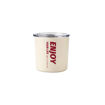 Stainless Steel Orange Coffee Travel Mug with Lid