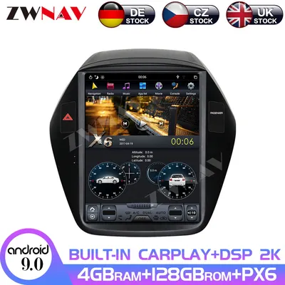 4+128GB Tesla Screen for Hyundai IX35 2009 2010 2011 2012 2013-2016 Android 9.0 Car Multimedia Player GPS Navi Radio Stereo Unit