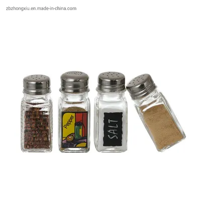 Mini Salt and Pepper Bottle with Metal Lid