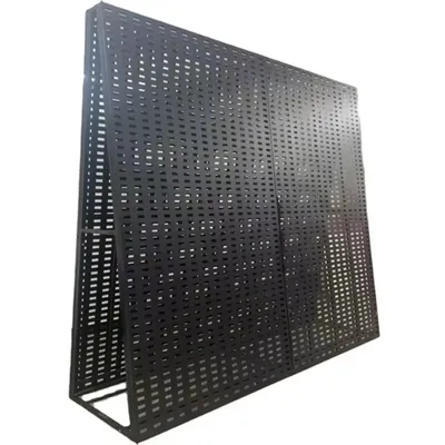 Tile Display Rack/Stand with Card Hooks for Displaying Steel Wire Mesh